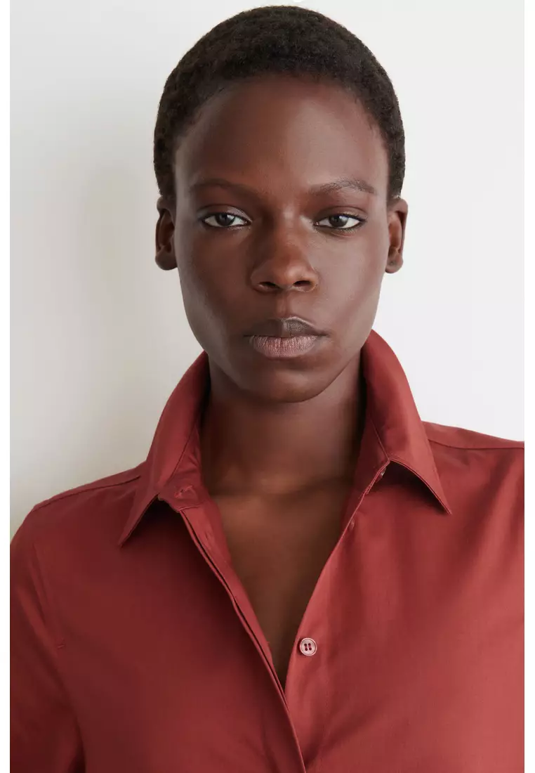 VOLUMINOUS MAXI SHIRT DRESS