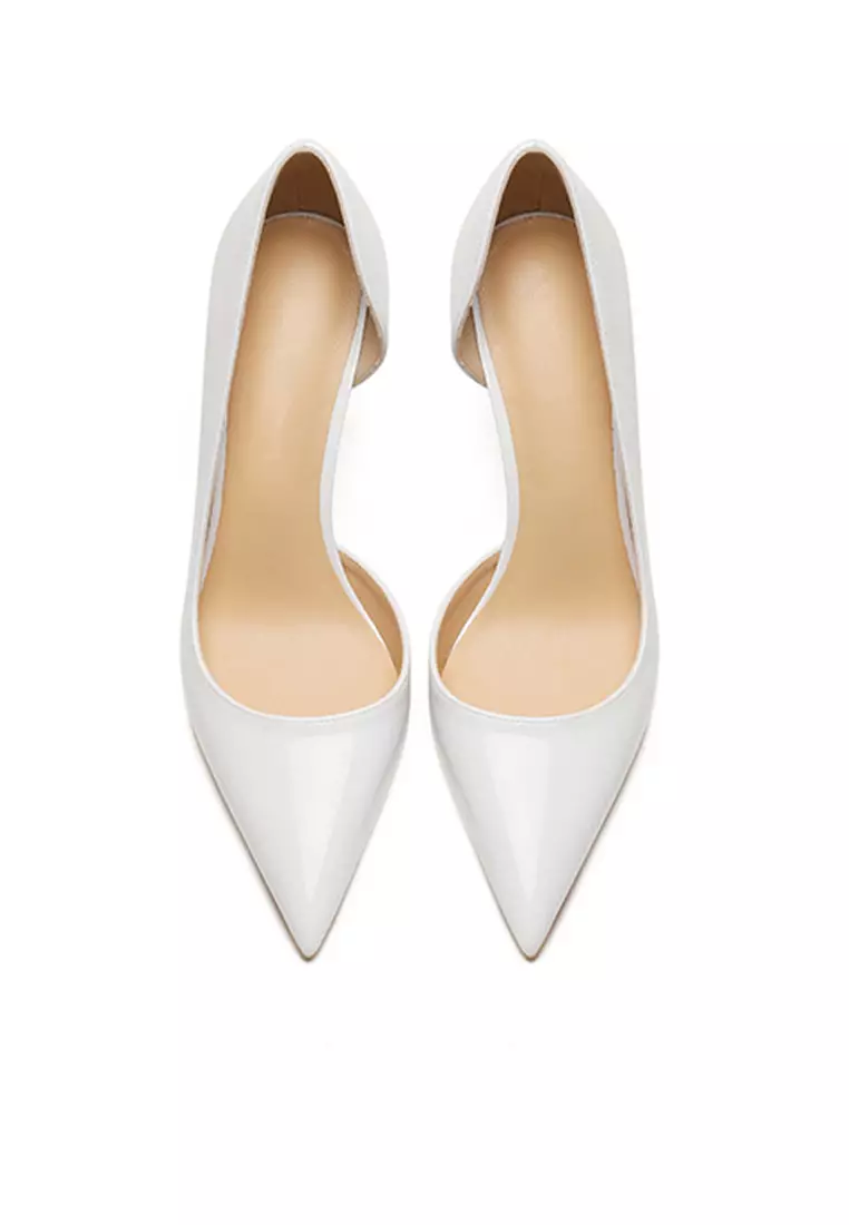 6CM Pointed Patent D'Orsay High Heel Shoes HZL164