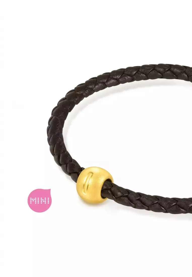 Charme 999 24K Gold Letter I Alphabet Charm 92725C (Bracelet not included)