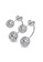 Her Jewellery silver Duo Spherical Earrings -  Made with Swarovski Crystals A5867ACDC7999AGS_3