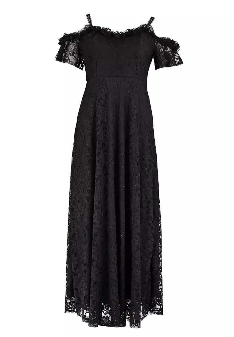 Plus Size Lace Evening Dress