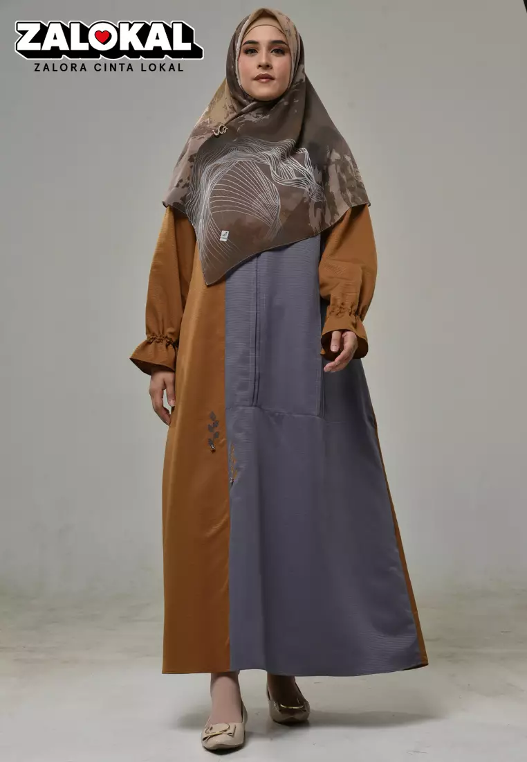 Rabbani - Gamis Dress Muslim Wanita Dreslim Furiz Exclusive Dessert Dust