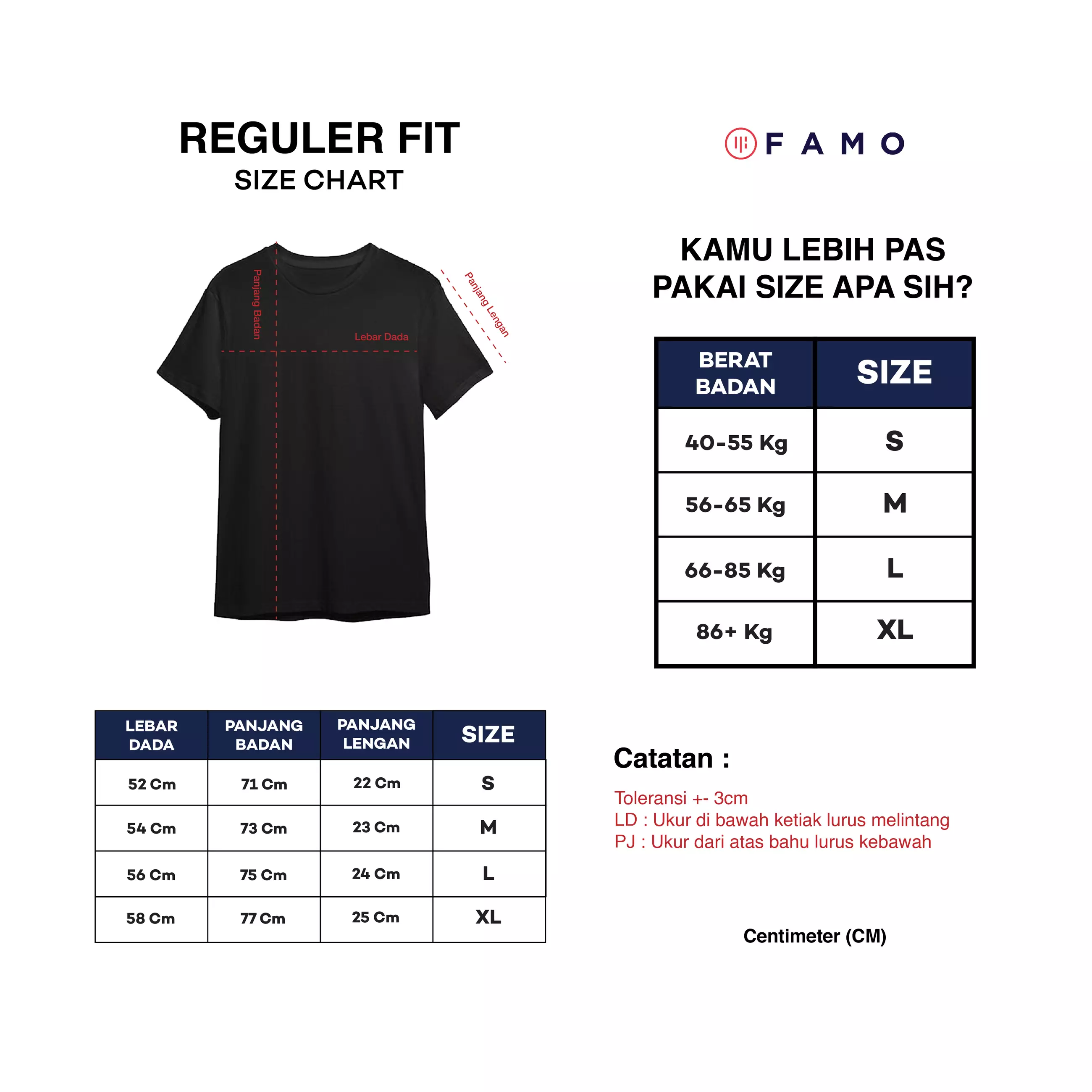 T-Shirt Basic Quote Regular Fit OL-C010723