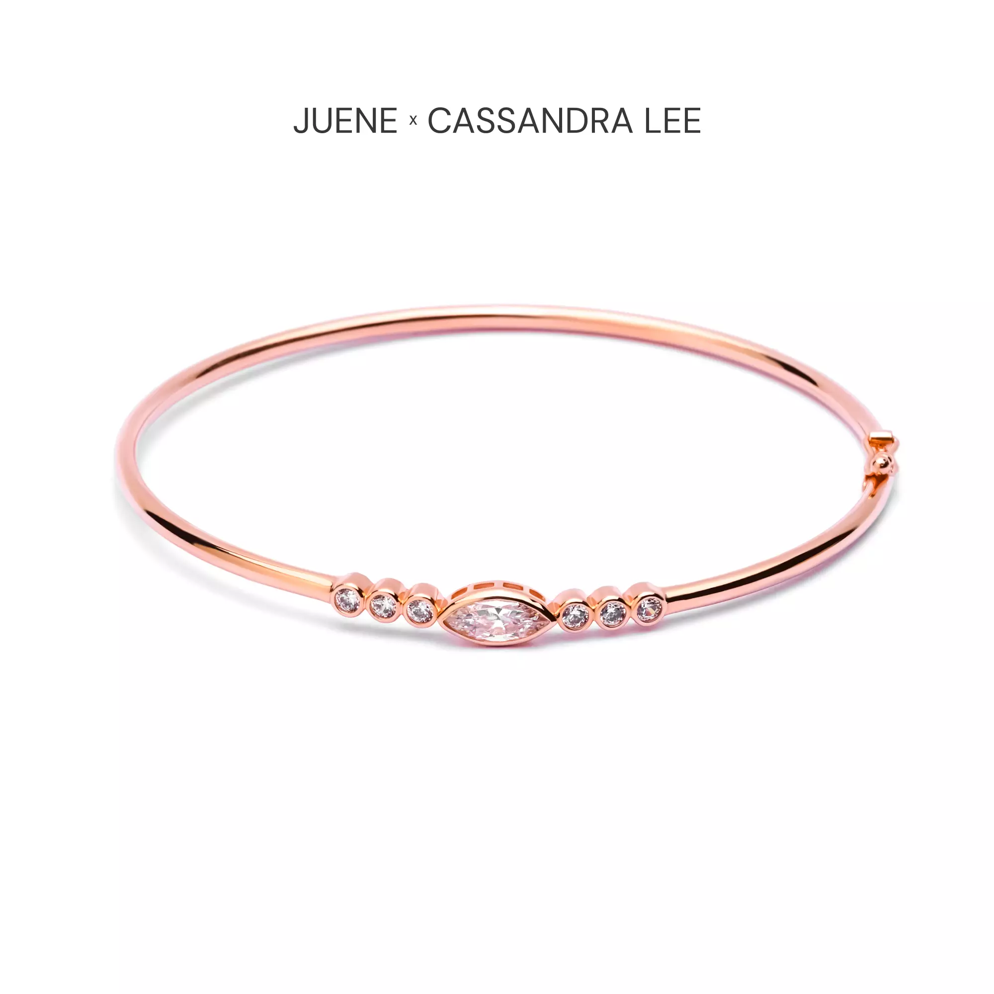 Gelang Emas 7k - Bliss Gold Bangle - Juene x Cassandra Lee Enchanted Collection - Juene Jewelry