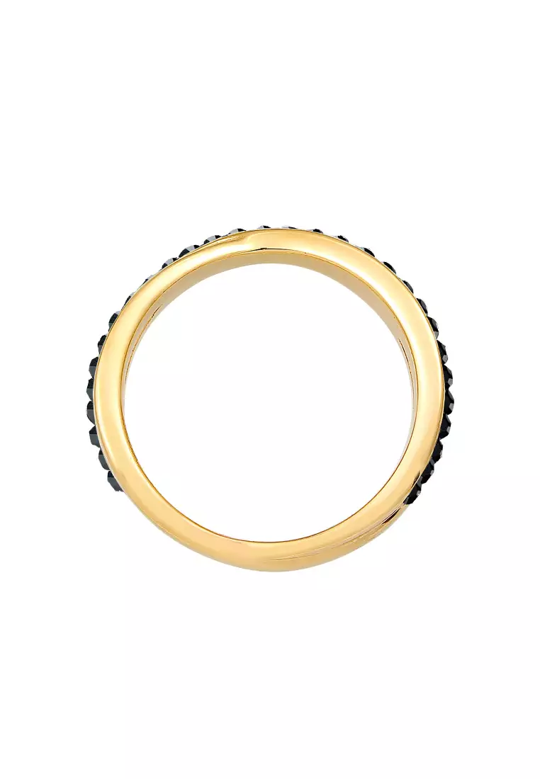 Ring Wrap Crystals Gold Plated
