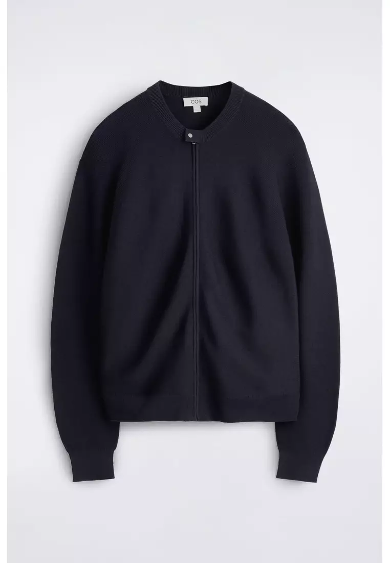 Buy COS RACER-NECK KNITTED JACKET 2026 Online | ZALORA