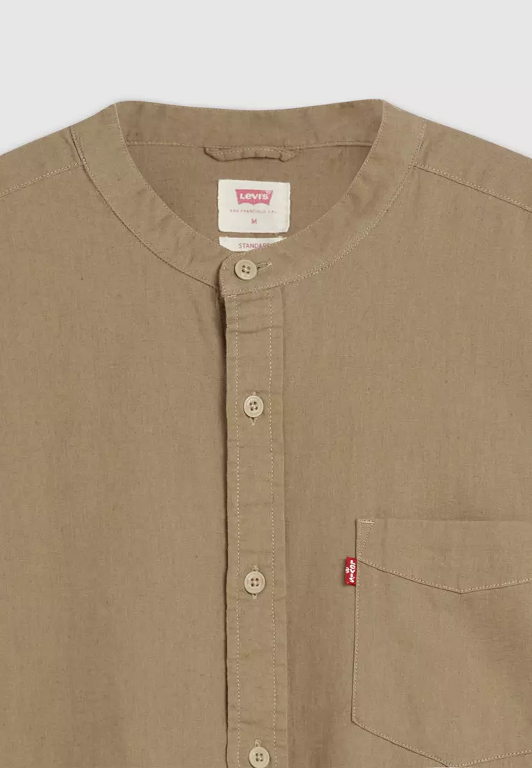 Levi's® Men's Short-Sleeve Banded Collar Shirt (69891-0018)