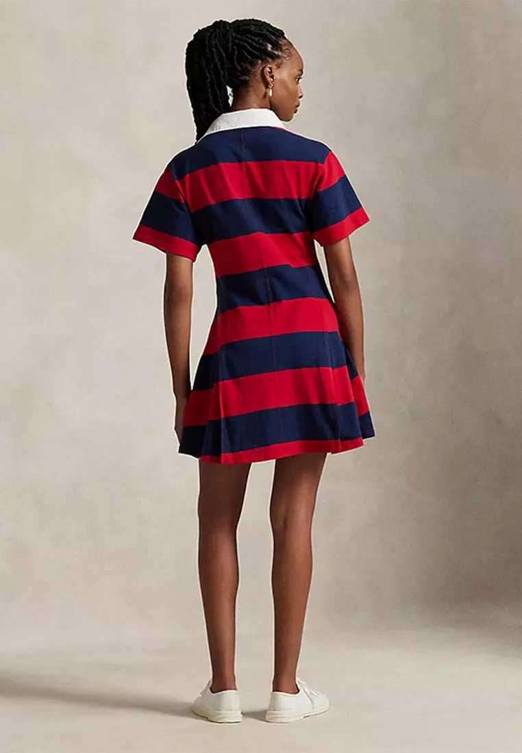 Striped Cotton Jersey Rugby Dress