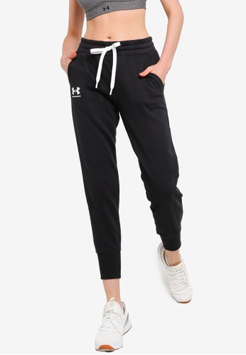 under armour training rival fleece joggers in black