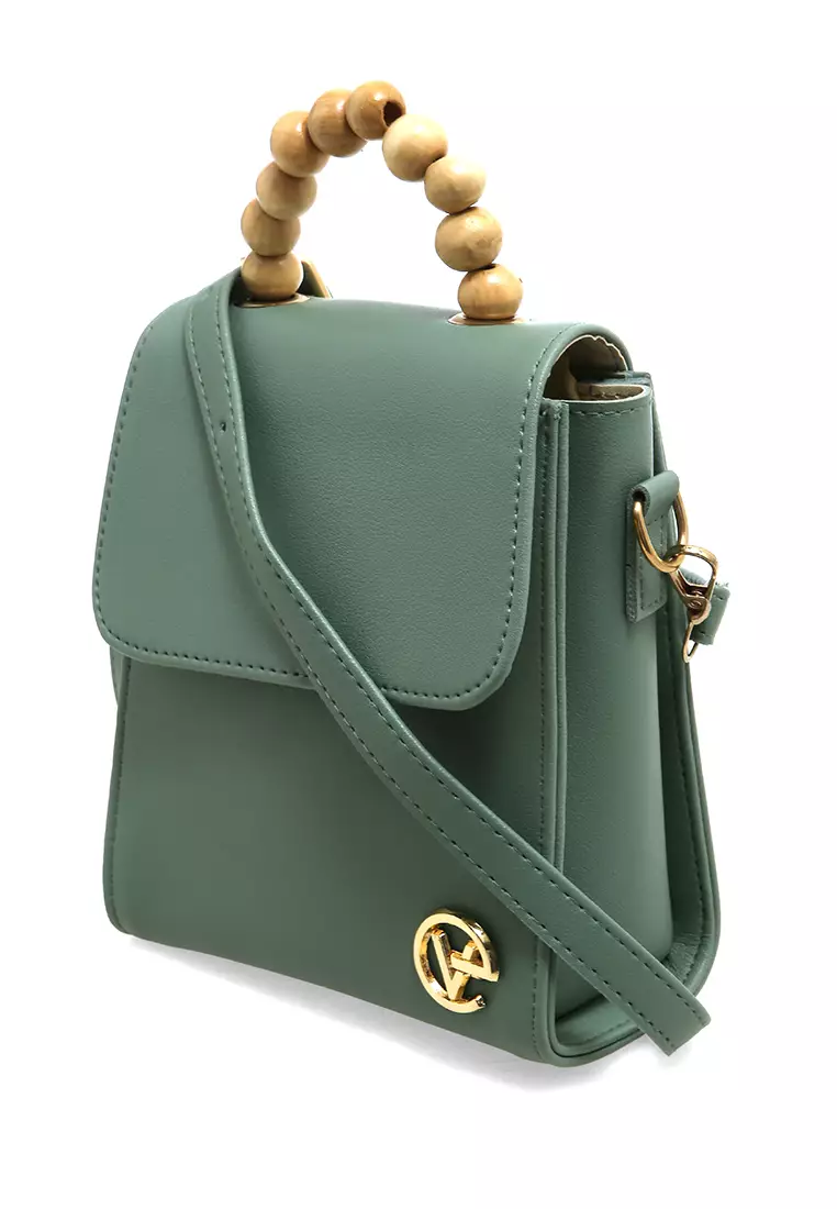 Tamara Tas Manik Mini Desain Simple High Quality - Soft Green