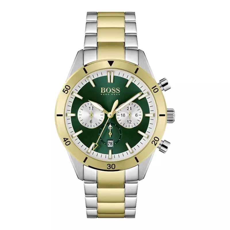 Green hugo boss watch clearance
