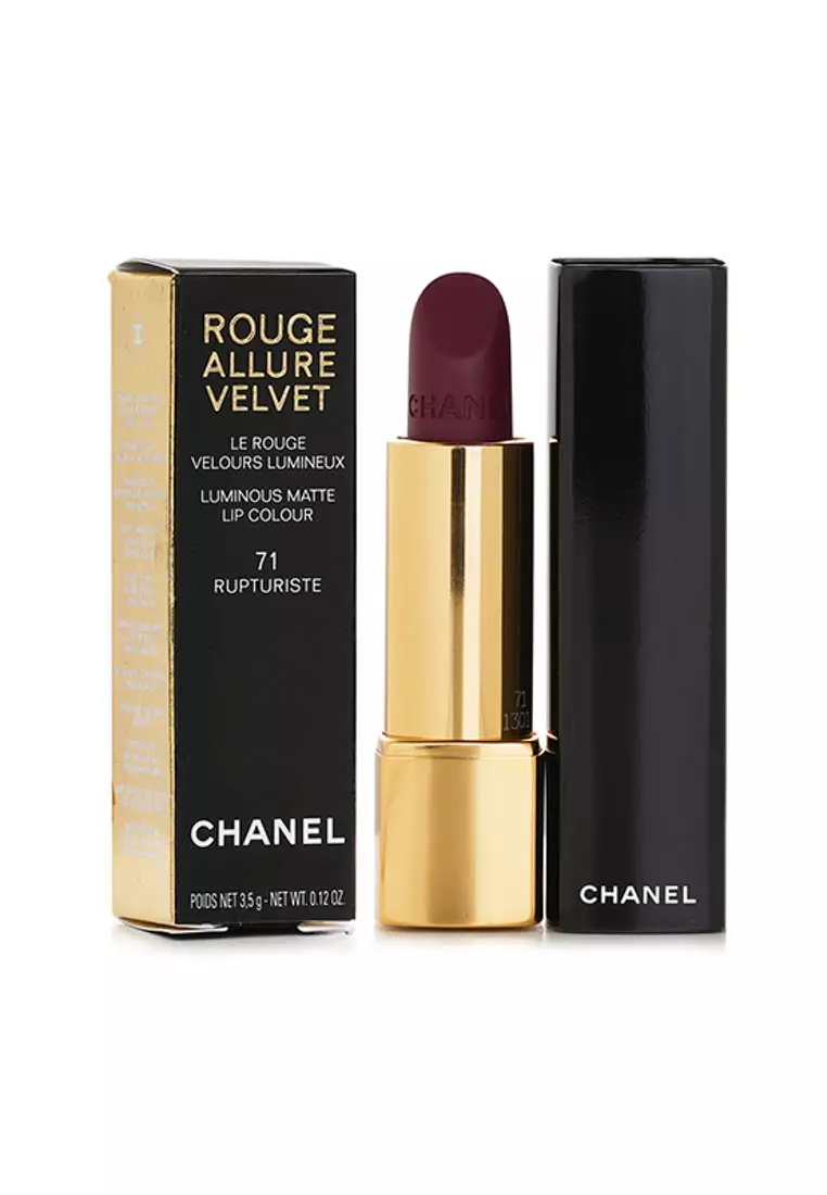 CHANEL - Rouge Allure Velvet Luminous Matte Lip Colour- # 71 Rupturiste 3.5g
