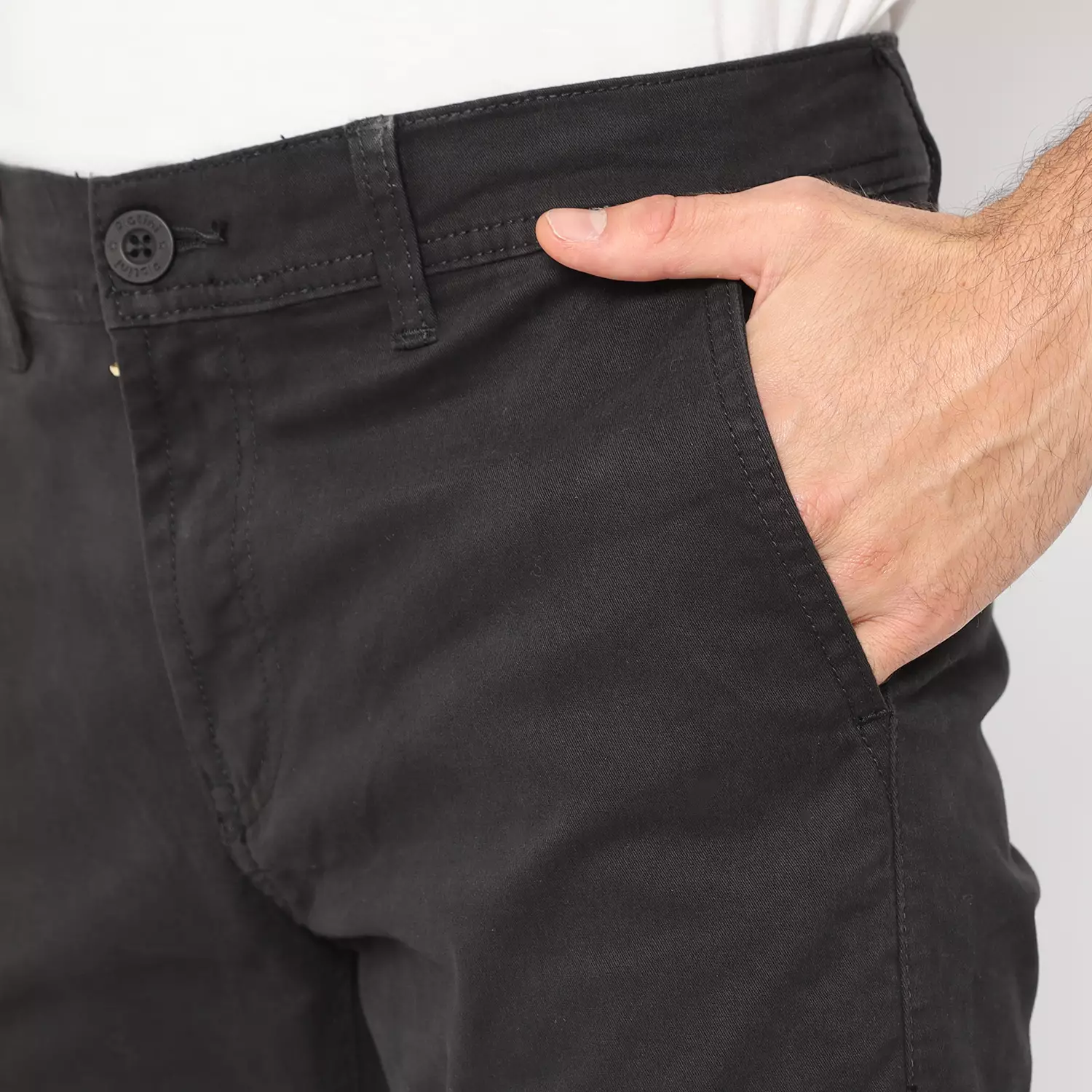 Platini Celana Chino Pria Panjang Hitam 5501