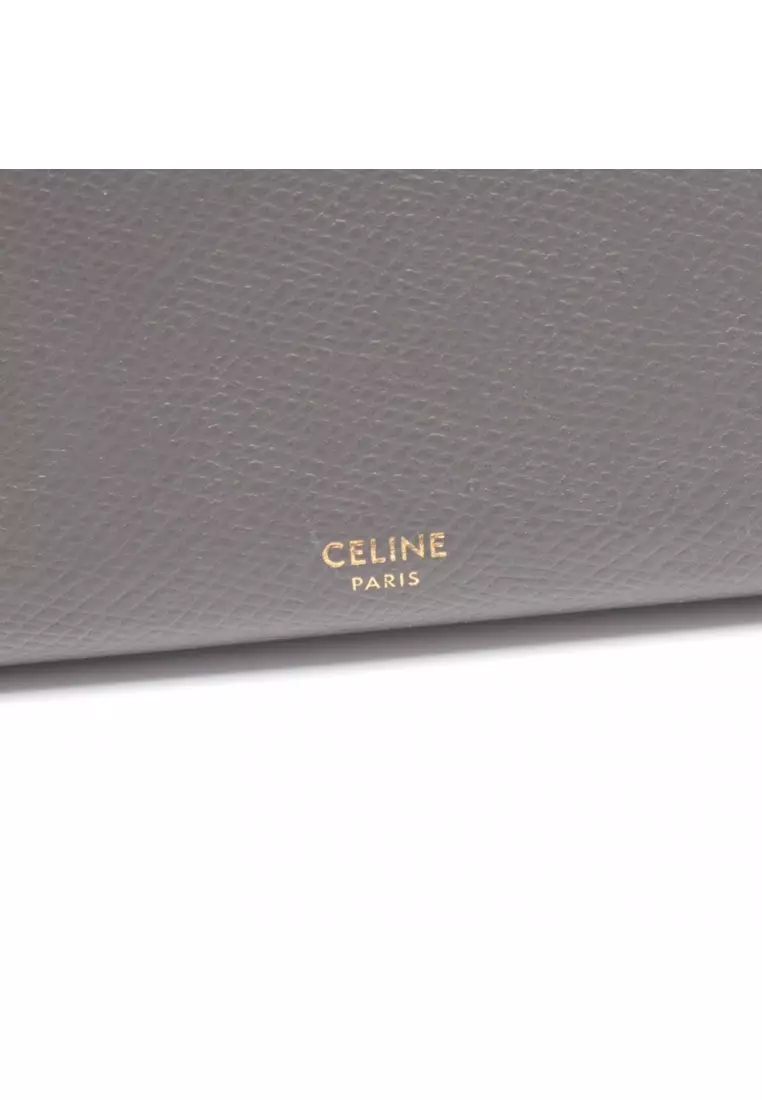 Buy Celine Pre-Loved Celine large flap wallet Bi-fold Long Wallet