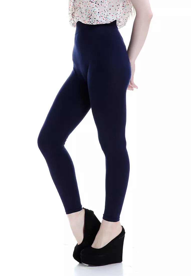 Willow Celana Legging Wanita Design Simple Woman Motif Solid - Navy