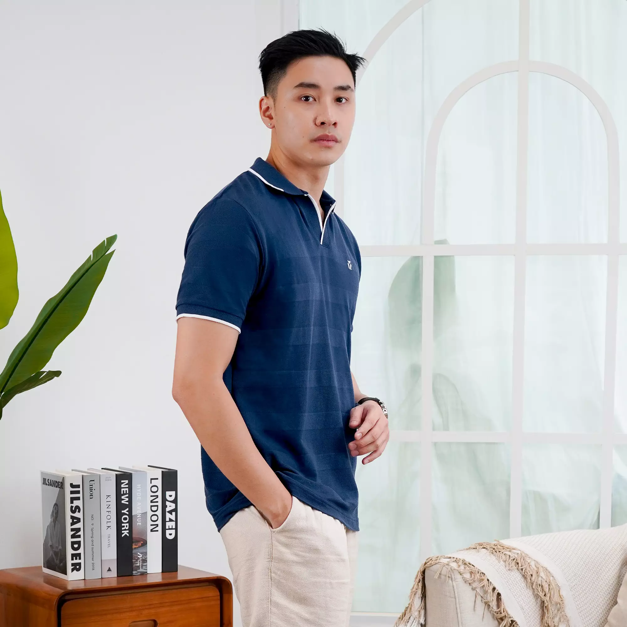 MATSUDA Kaos Polo Shirt Pria Kerah Tomi