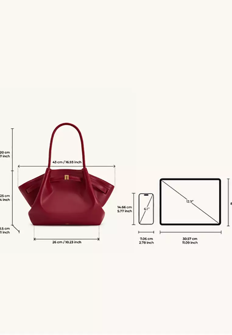 Hana Medium Tote Bag - Claret