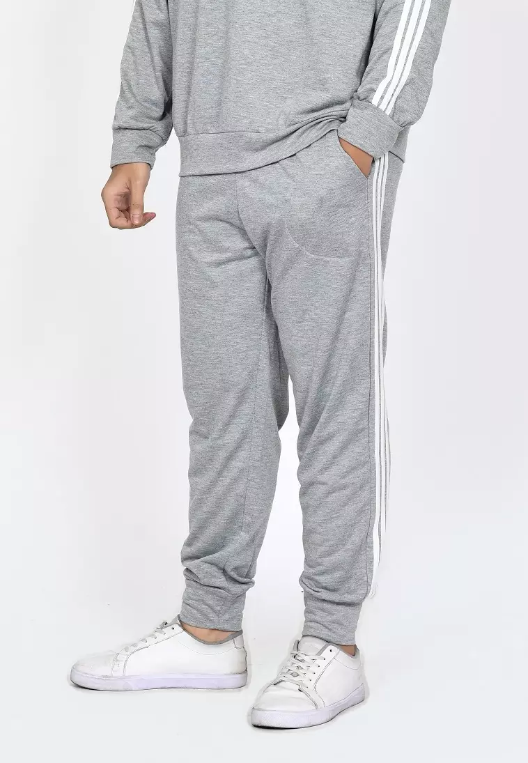 Celana Panjang Pria - Sporty Jogger Pants LIGHT GREY