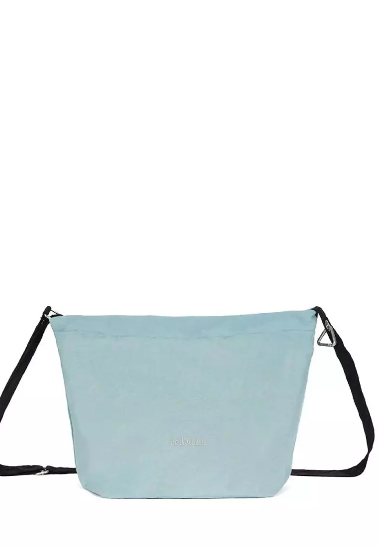 Hellolulu Noor Reversible Shoulder Bag (Soft Blue/Standard Black)