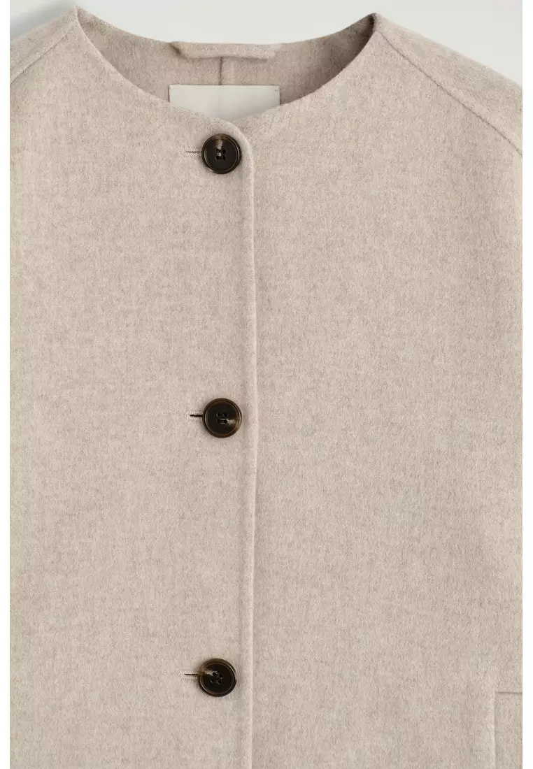 DOUBLE-FACED WOOL BOMBER JACKET