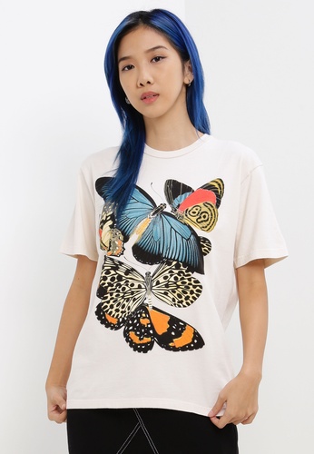 OBEY Butterfly Flee Choice T-Shirt | ZALORA Philippines