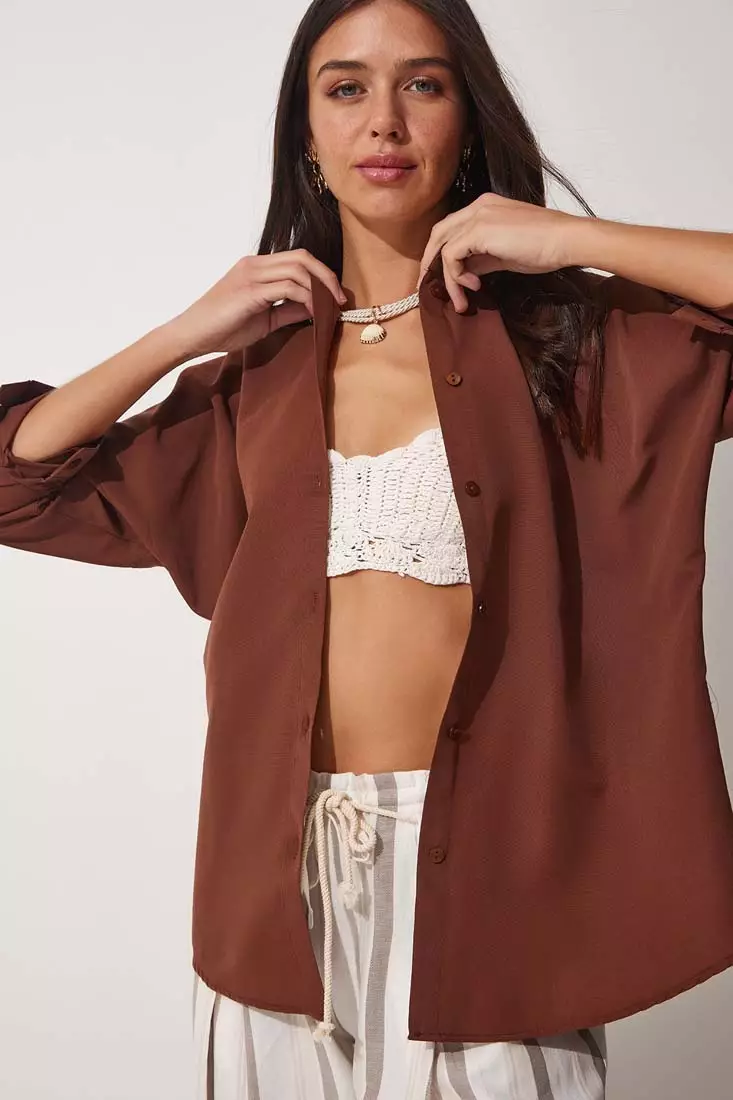 Oversize Long Basic Shirt