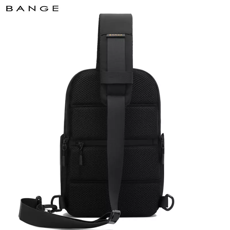 BANGE Tas Selempang Pria Waist Bag Pria Sling Bag Pria BG7868-Black