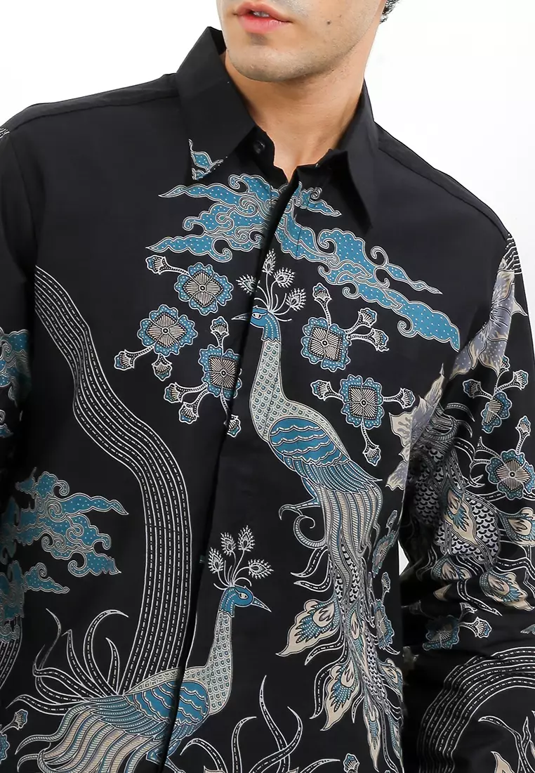 Kemeja Body Fit Batik Cendrawasih