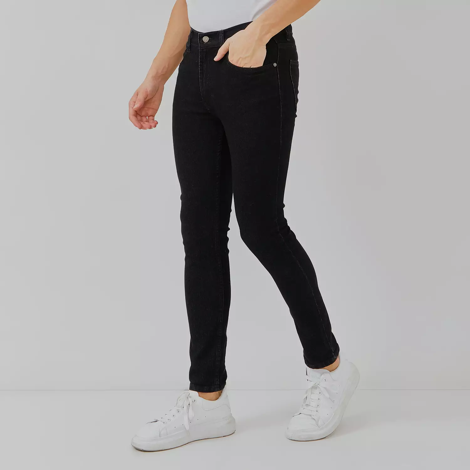 PAULMAY Celana Panjang Jeans Pria Slim Fit - Black