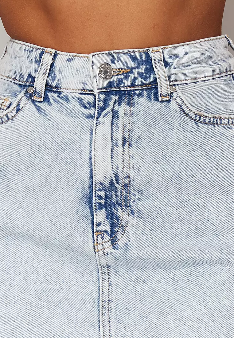 High Waist Denim Skirt