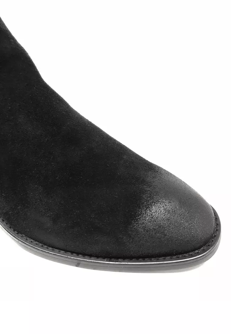 Cow Suede Vintage Elastic Boots MC126
