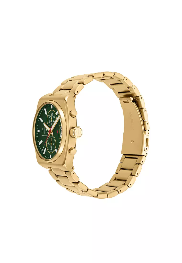 Buy Armani Exchange Oliver Gold Stainless Steel Watch Ax2822 2026 ...