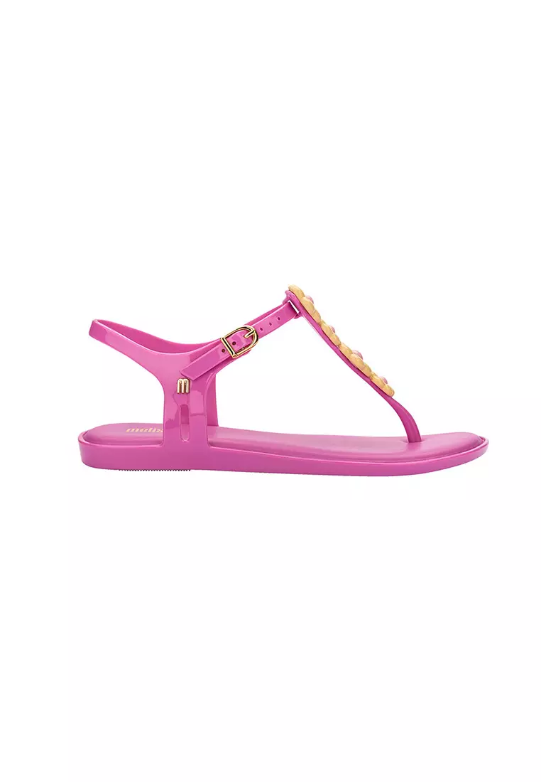 Buy Melissa Melissa Solar Spring Ladies Flip Flops - Lilac/Yellow Online