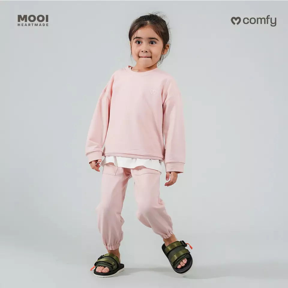 Mooi Celana Jogger Anak Comfy Jogger Pants Kids - Steel Navy