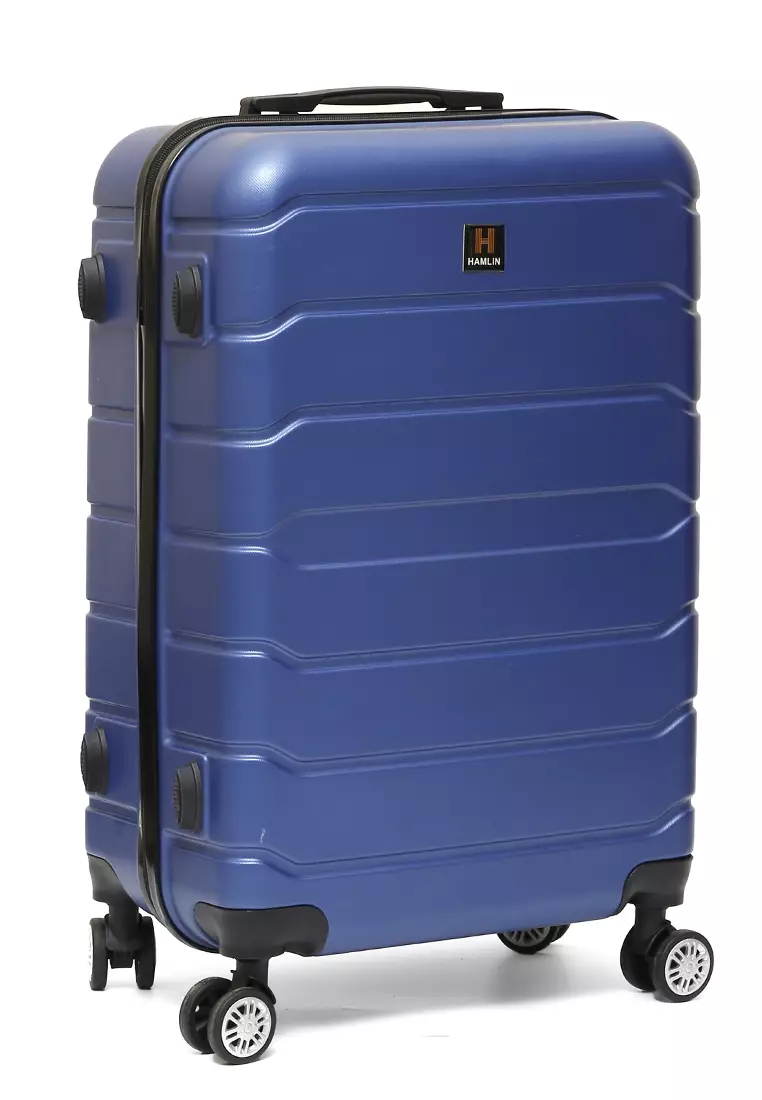 Austin Koper Hardcase Unisex Size 24 Inch Large Compartment Suitcase Combination Lock Material ABS+PVC Coated ORIGINAL - Blue