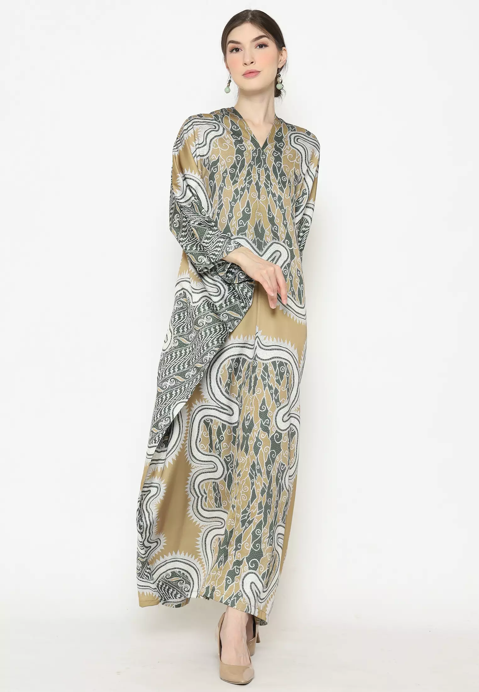 Kanzi Exclusive Short Sleeve Batik Kaftan
