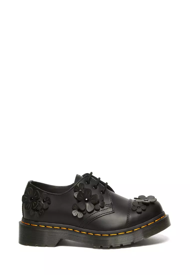 Discount on Dr. Martens  shoes - SKU: 1461 Black Floral Applique Women
