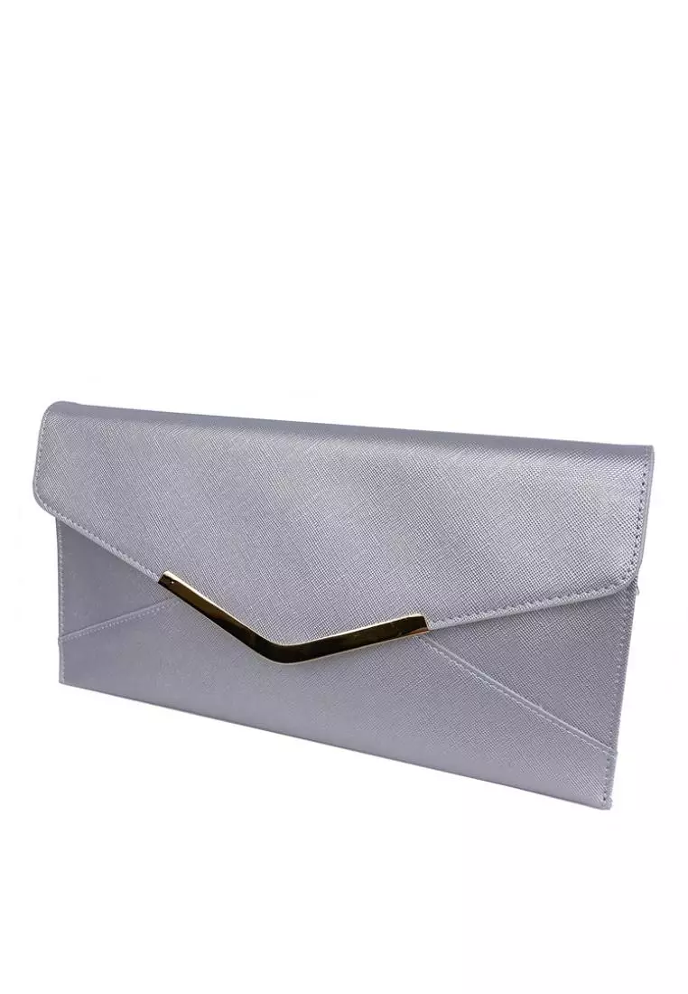 White envelope clutch on sale bag