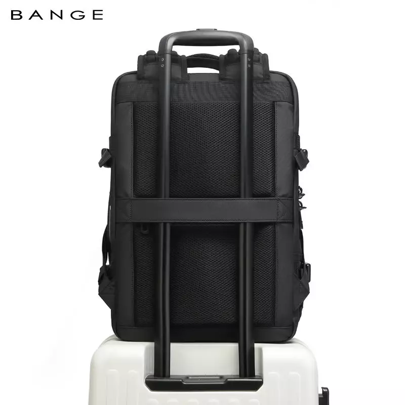 BANGE BG3028-1 Tas Backpack Ransel Laptop Pria Travel USB TSA Lock weight handle vacuum Expandable