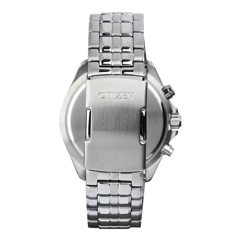 Jam Tangan Pria Citizen Radio Controlled AT8200-87L Chronograph Men Blue Dial Stainless Steel Strap