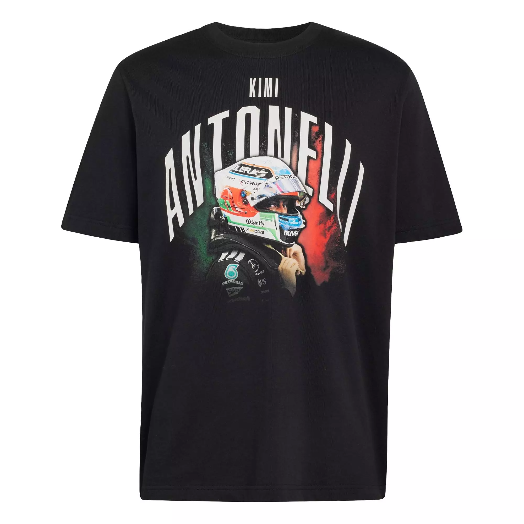 Motorsport MERCEDES - AMG PETRONAS FORMULA 1 TEAM KIMI ANTONELLI GRAPHIC TEE Men Black KE7751
