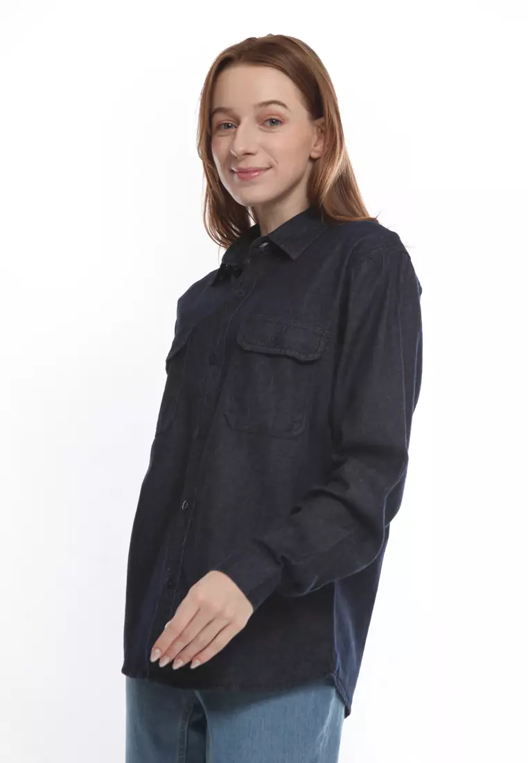 Kemeja Denim L/S Krah Basic 282304