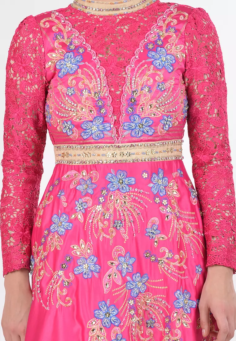 Bibiq Gamis Brokat Satin