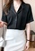 Halo black Black Satin Shirt 9966BAA742F872GS_5