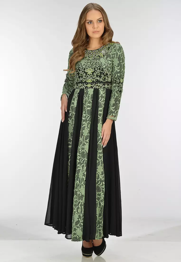 Bibiq Gamis Brokat Sifone Sutra