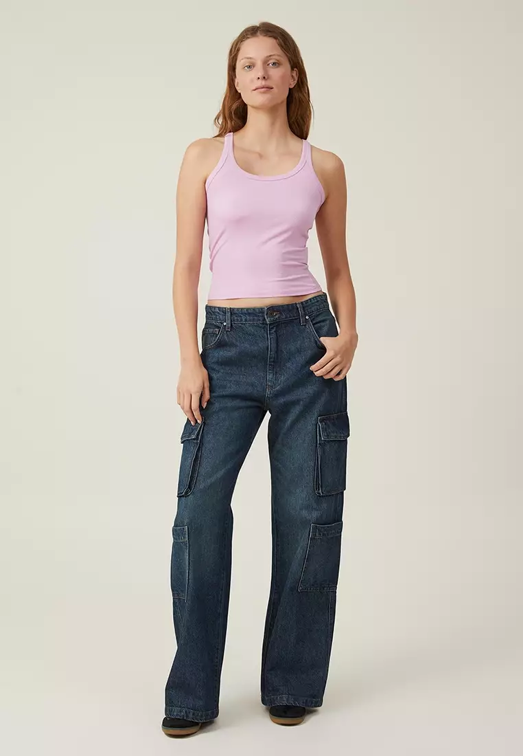 Staple Rib Scoop Neck Tank Top