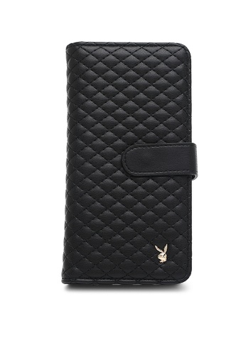 PLAYBOY BUNNY black Women's Quilted Long Wallet / Purse 7929DAC84B0C02GS_1