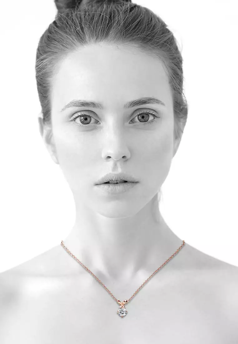 Treasure Bling Pendant Necklace in Rose Gold Embellished with Crystals from SWAROVSKI®