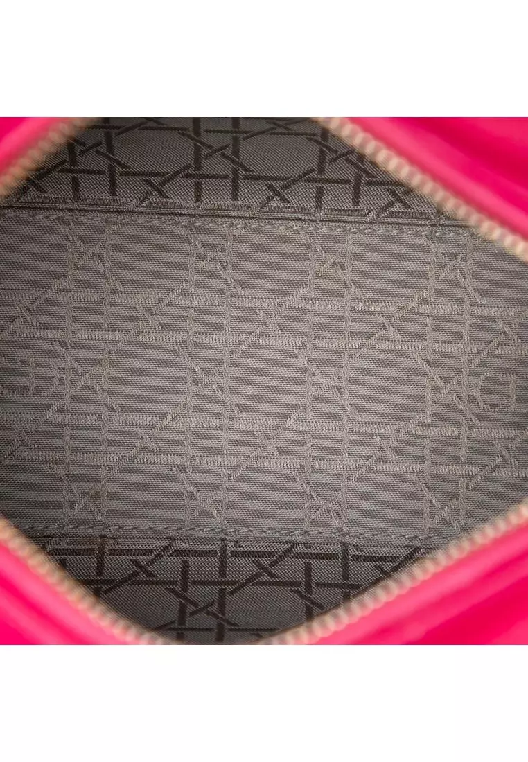 Pre-Loved Dior Medium Lambskin Cannage Lady Dior
