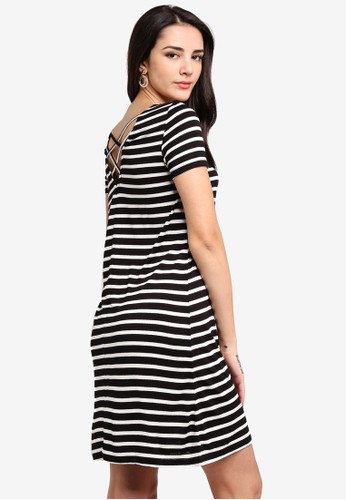 Jual Only Bera Back Lace Up Short Sleeve Dress Original Zalora